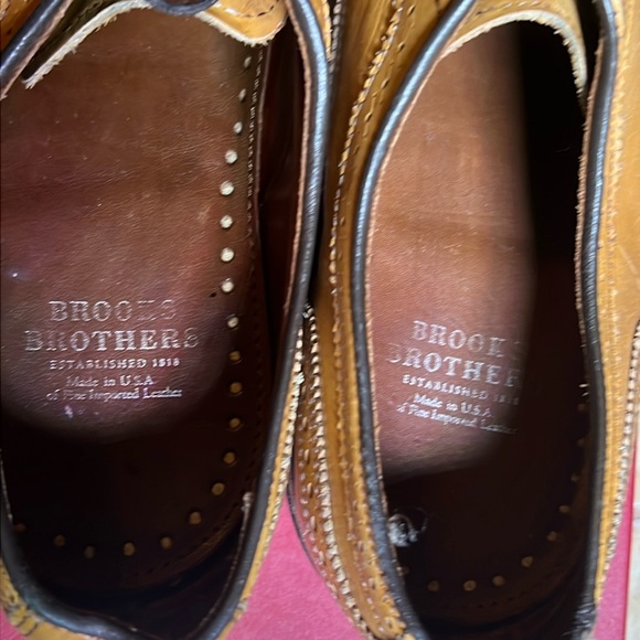 Brooks Brothers Men’s Walnut Leather Oxford , Size 10.5, Re-Soled - Picture 5 of 9